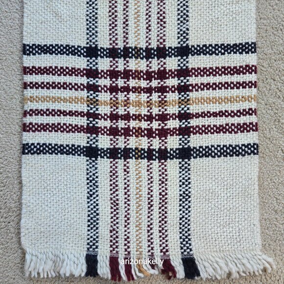 Sézane Scarf Tweedy Chunky Plaid Wool Alpaca - Picture 11 of 16